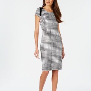 NWT Ivanka Trump Plaid Sheath Dress